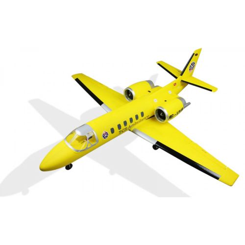 Dynam Cessna 550 Turbo Jet Yellow Twin 64mm EDF